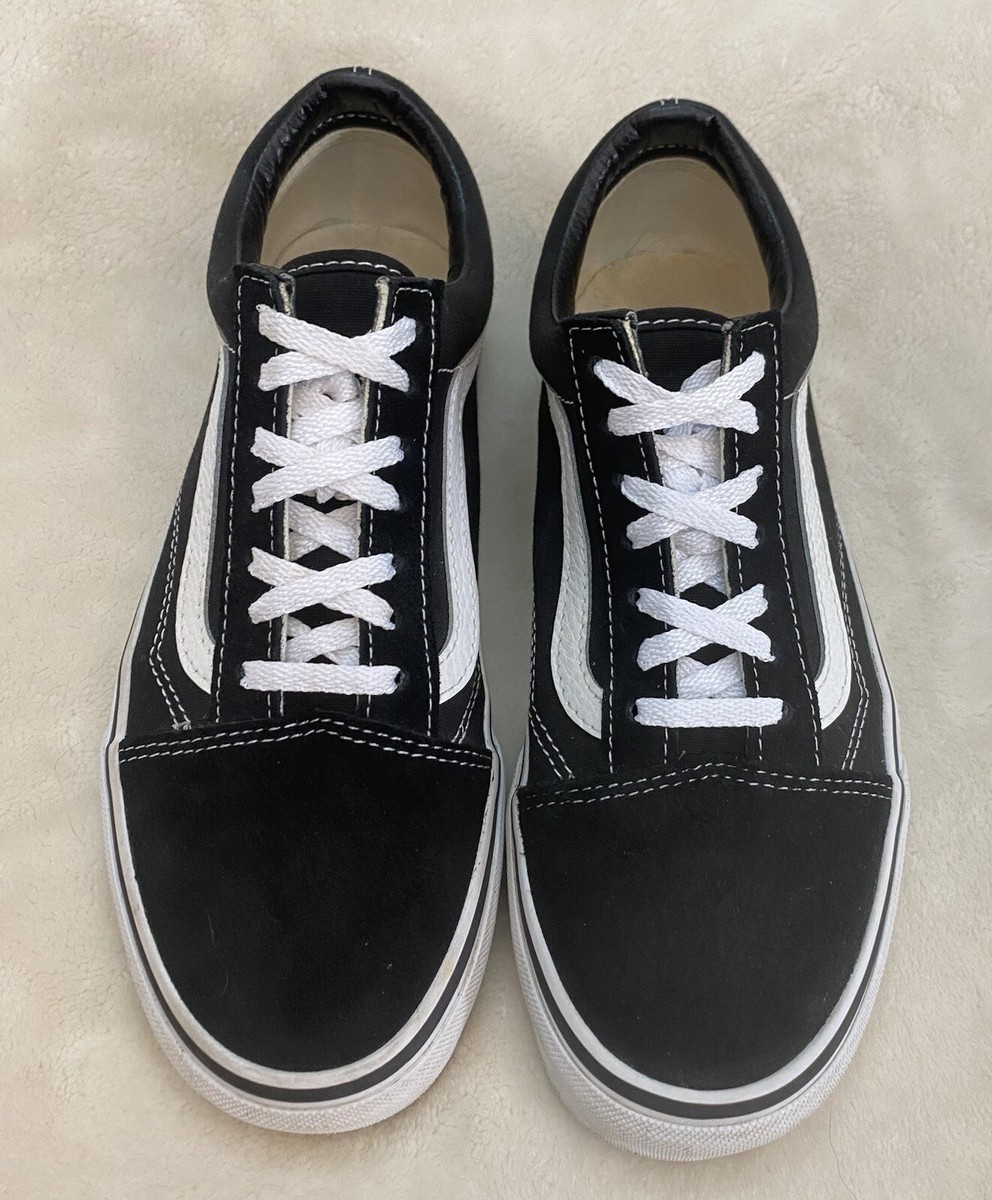 Vans Off The Wall SK8 Shoe Men 6 Black White Old Skool Women
