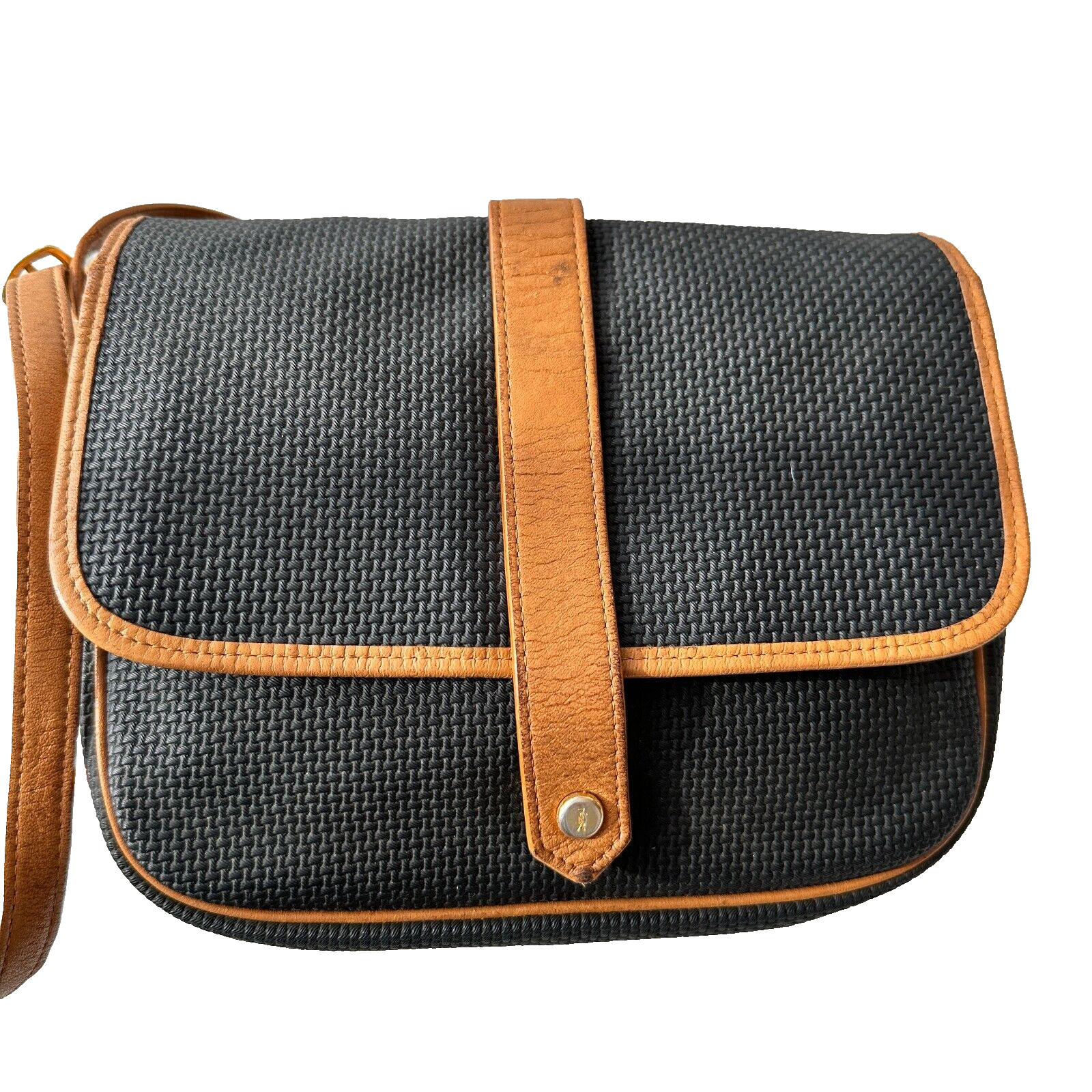 Borsa a tracolla Yves Saint Laurent in pelle pvc nera originale dal GIAPPONE