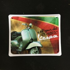 Vespa a 66 yuar dd clásico letrero de hojalata vintage interior garaje estilo retro