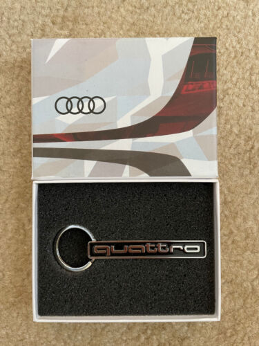 Porte-clés Audi neuf avec Audi Quattro acier inoxydable - Photo 1 sur 1