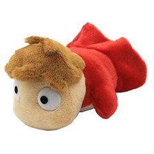 Ponyo on the Cliff Stuffed Toy Fluffy Ponyo Swimming Plush Doll Studio Ghibli N2