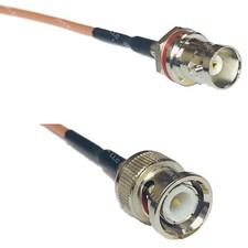 RG316 BNC FEMALE SM BULKHEAD to BNC MALE RF Cable Rapid-SHIP LOT