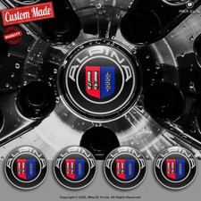 Alpina Decals Set Of 4 3d Gel Silicone Center Wheel Caps Stickers