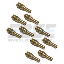 10 Pack 3/8 SWIVEL HOSE BARB X 3/8 MALE NPT Brass Pipe Fitting Gas Fuel Water