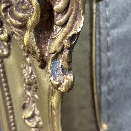 Antiker geschichteter Bilderrahmen Gold vergoldet verziert großer Gemälde 17” x 14” mit Druck - Bild 14 von 23
