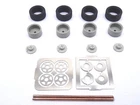ALEZAN MODELS . ACCESSORIES 1/43. SET OF 4 WHEELS 5 BRANCH PHOTOCUT RIM