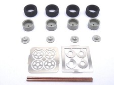 ALEZAN MODELS . ACCESSOIRES 1/43 . SET DE 4 ROUES JANTE 5 BRANCHES PHOTODECOUPE