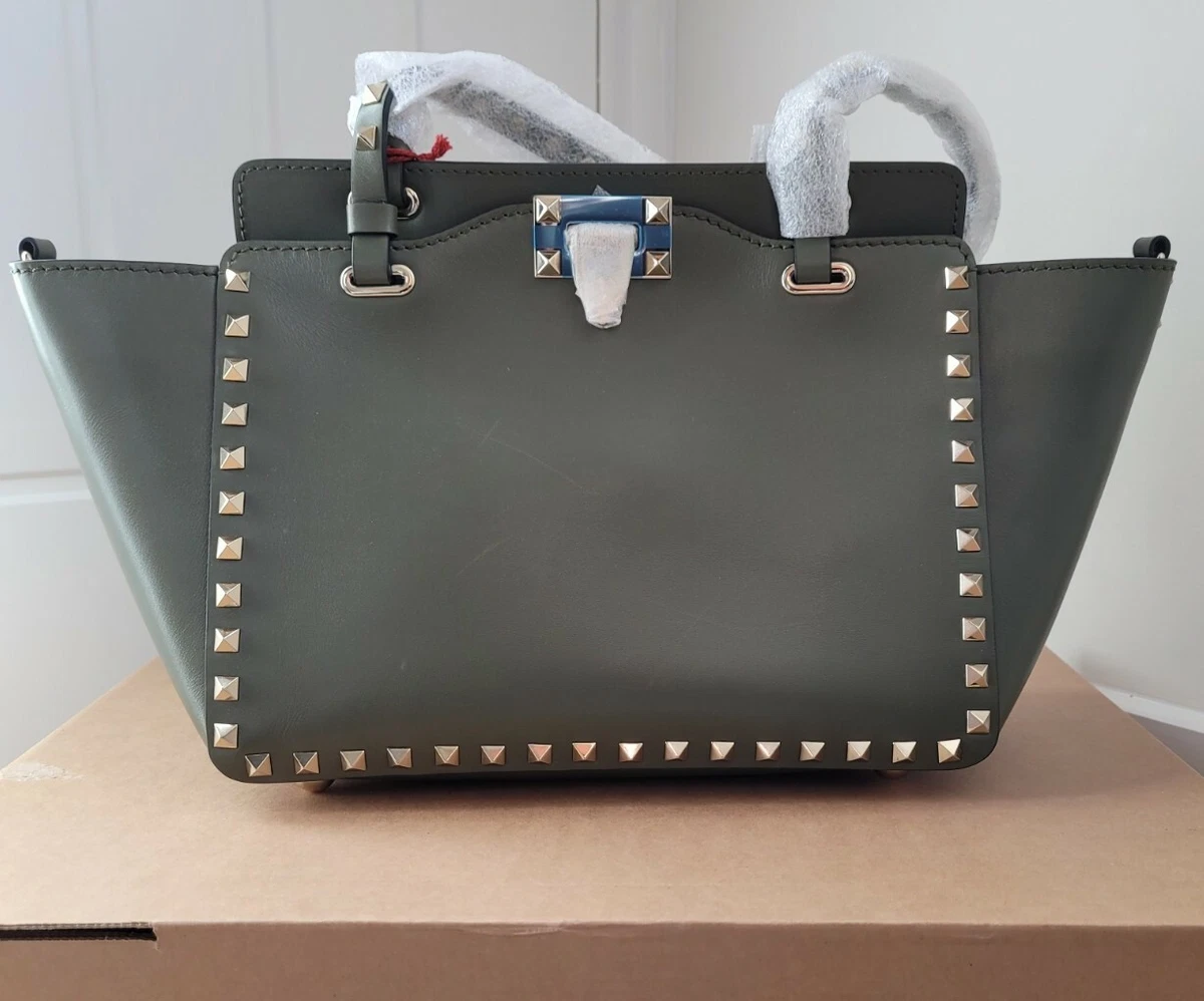 Valentino Rockstud Double Handle Tote Bag