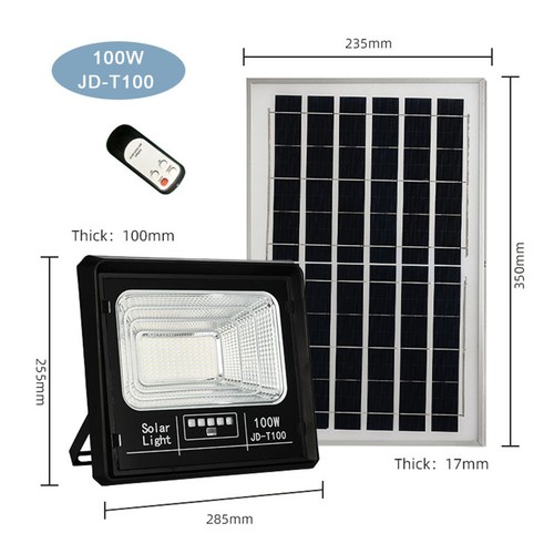 Waterproof Ip65 Remote Control ABS 30W 50W 100W 200W 300W LED Solar Flood Light - Picture 15 of 17