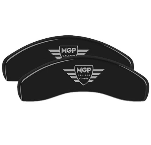 1998 - 1999 年宝马 328is 底座前 + 后黑色 "MGP" 刹车盘卡钳盖 4 件 — 第 3/4 张图片