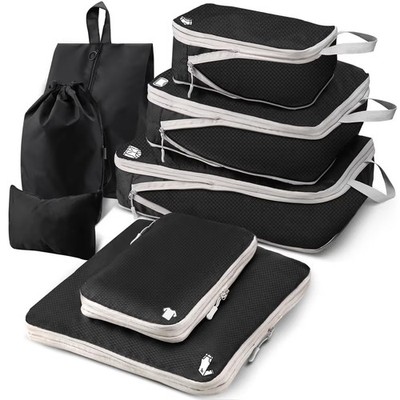 Kompressionspackwürfel für Rucksack, Reisepackwürfel für Koffer Taschen