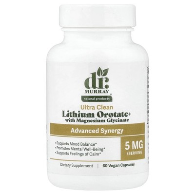 Lithium Orotate With Magnesium Glycinate, 60 Vegan Capsules