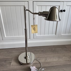 Ralph Lauren Lampe de bureau Chrome Finition réglable NEW avec des étiquettes
