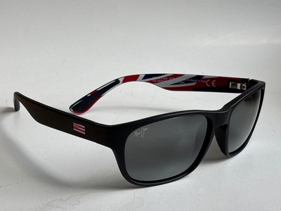 マシュウ Maui Jim Mixed Plate Polarized Sunglasses 721-02HW Matte Black