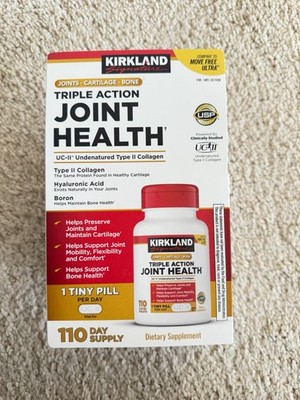 Kirkland Triple Action Joint Health Type II Collagen, 110 Tablets EXP 12/2028