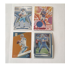 Panini Jared Goff Detroit Lions Donruss Elite Optic Card Lot 4 Serial/Game Used