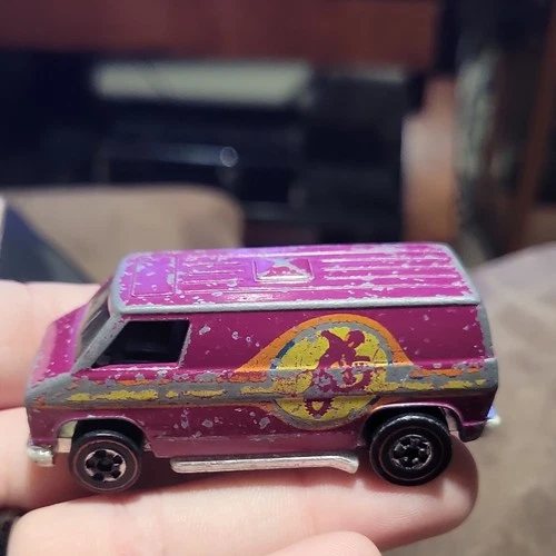Hot Wheels Redline Chevy Motocross Super Van Diecast Purple 1974