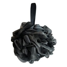 1 Pack Loofah Sponge 60G Black Shower Pouf Body Scrubber Exfoliating Bath Ball