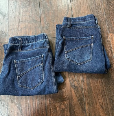Lot Of 2 Time And Thru Comfortable Jeggings Pull On pants Size 8-10