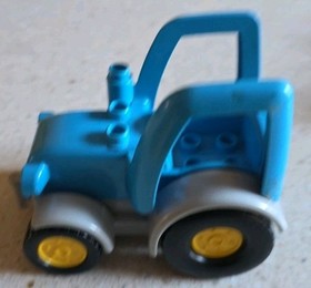 LEGO DUPLO - CELESTIAL AND GREY FARM TRACTOR - 10525 - VINTAGE - USED