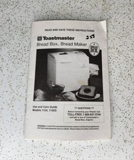 Toastmaster Bread Box Bread Maker Replacement...