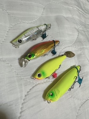 Daiwa Megabass Wolfsbarschköder 4er Set DogX Galva Shallow Spin Groovin