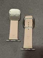 Original Apple Watch Band Modern Buckle leather 38mm 40mm 41mm Soft Pink Small
