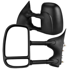Pair Tow Mirrors for 1999-2016 Ford F250 F350 F450 Super Duty Manual Telescoping