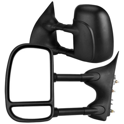 Pair Tow Mirrors for 1999-2016 Ford F250 F350 F450 Super Duty Manual Telescoping