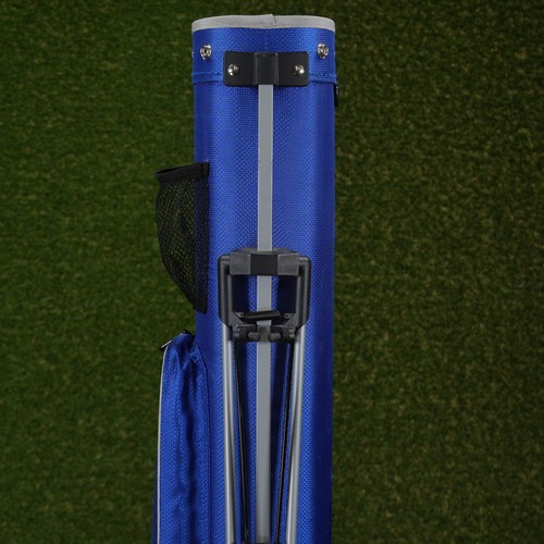 A99 Golf C9 Range Sunday Pencil Carry Bag Royal Blue 2-Way Divider W/ Rainhood - Picture 9 of 16