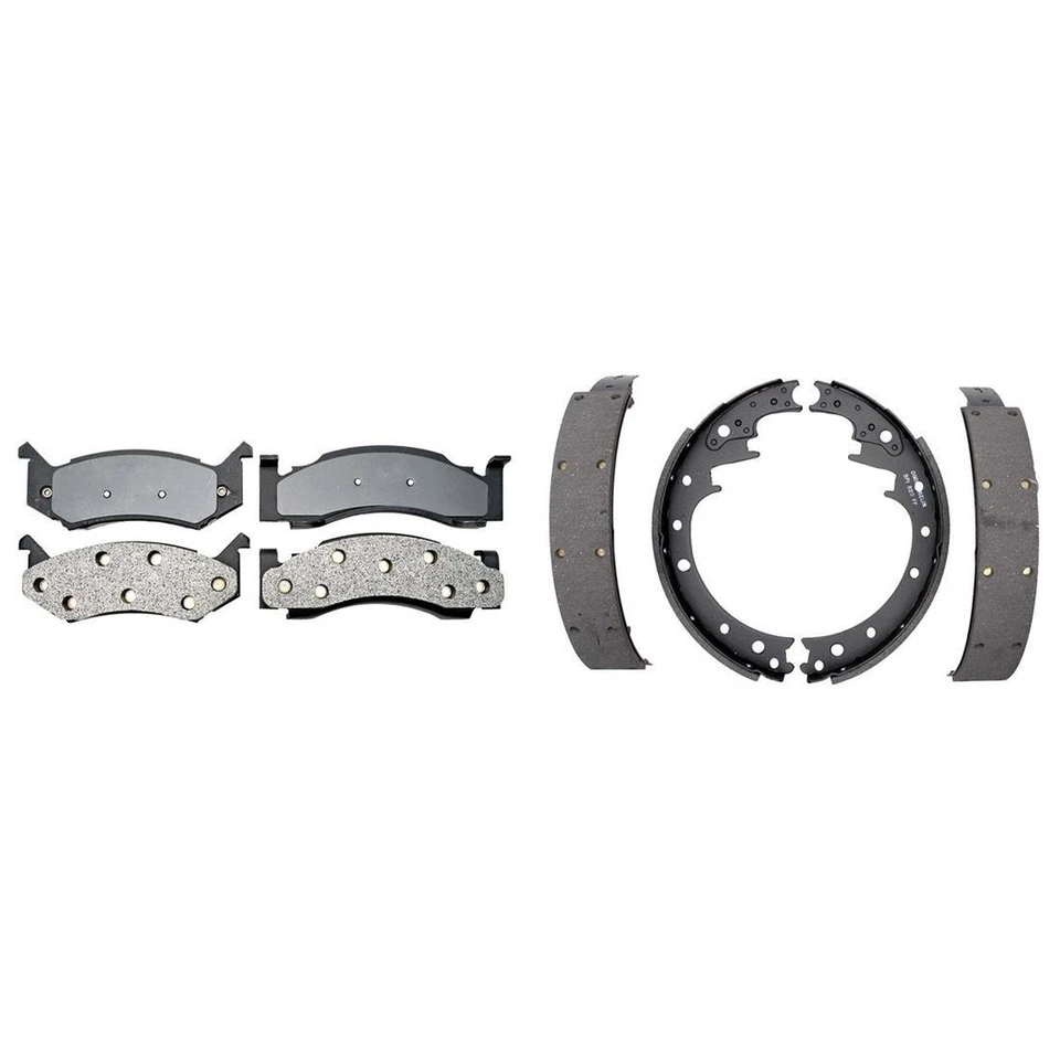 Pastillas de freno delanteras metálicas y zapatas traseras Element3 para camioneta Dodge D200 1973-1974 Foto 4 de 4