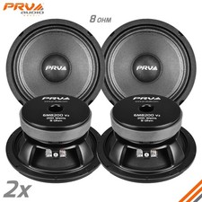 4x PRV Audio 6MB200 6.5" Car Speakers 8 Ohm 800 Watts LOUD PRO Audio Midbass