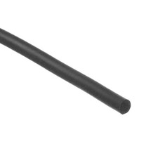 Silicone Foam Seal Strip 5.5mm Dia 4.5m 15ft Sponge Rubber Cord Solid Black