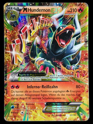 MHoundoom EX BKT 22/162 TURBOstart Pokemon Karten Mega Hundemon Deutsch