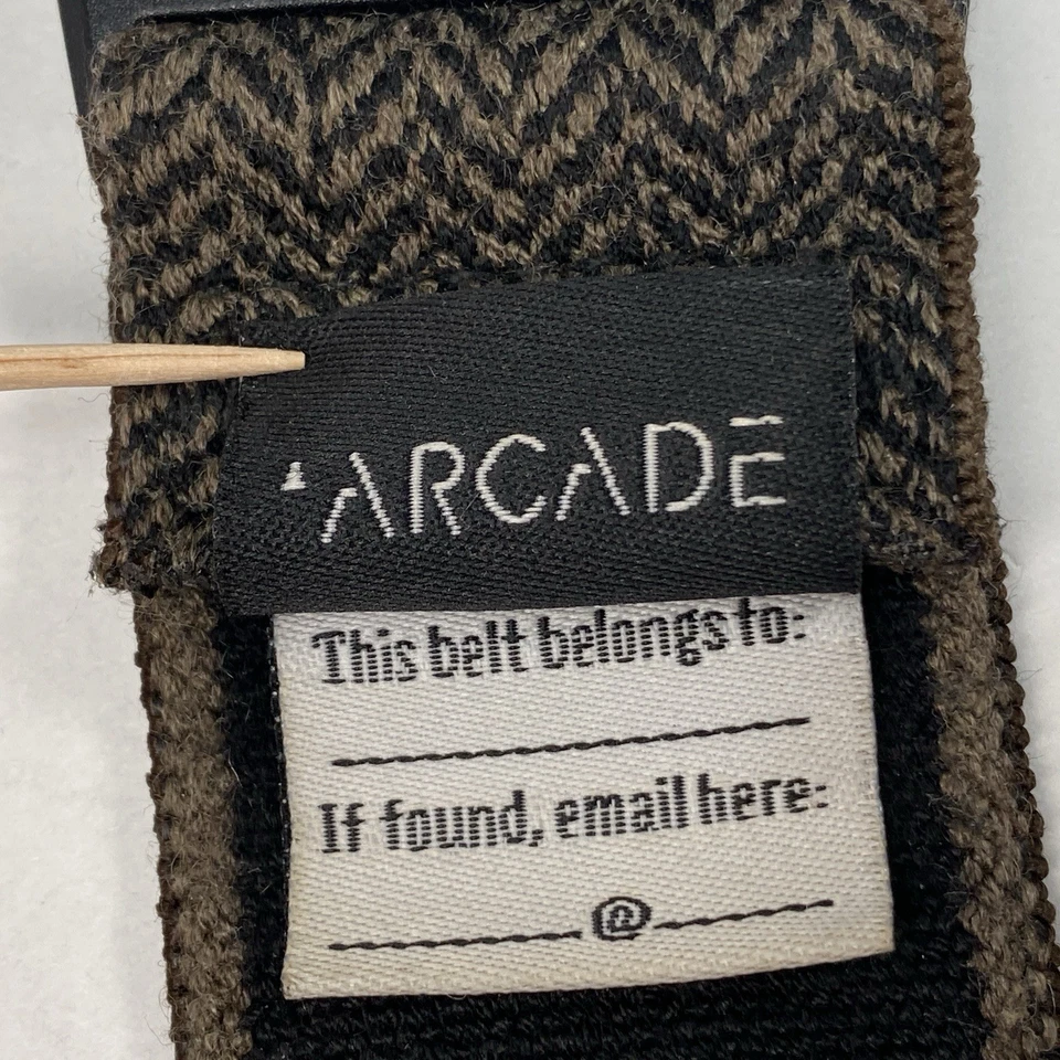 Cinto ajustável Arcade Adventure marrom espinha de peixe stretch tecnologia OSFM sem metal - Imagem 4 de 4