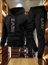 Felpa Con Cappuccio Zip Intera Da Uomo – In Poliestere Misto, Vestibilità Regolare, Maniche Lunghe, Tasche Laterali, Ideale Per Sport Invernali E Loungewear