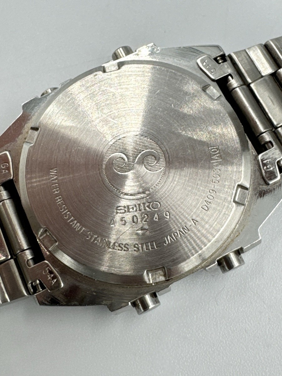 時計 SEIKO D409-5030 silver wave Vintage Seiko D409-5030 Stainless Steel Japan A Seiko Silver