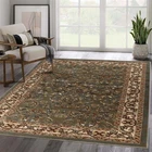Heritage Traditional Oriental Floral Scroll Indoor Area Rugs or Runner Rug