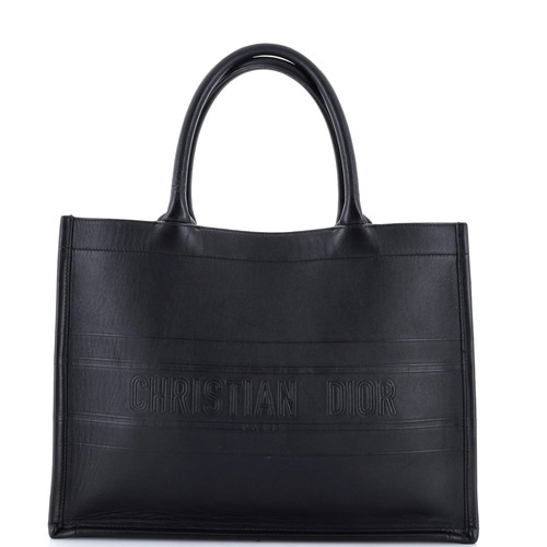 Christian Dior Book Tote Oblique Embossed Calfskin Medium