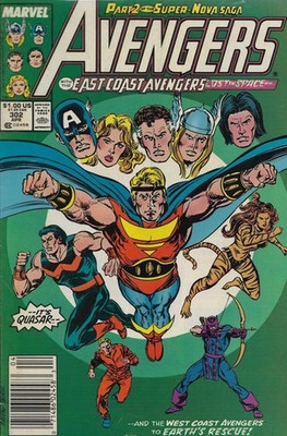 Avengers, The #302 (Newsstand) FN; Marvel | Super-Nova Saga 2 - w/Bag+Board