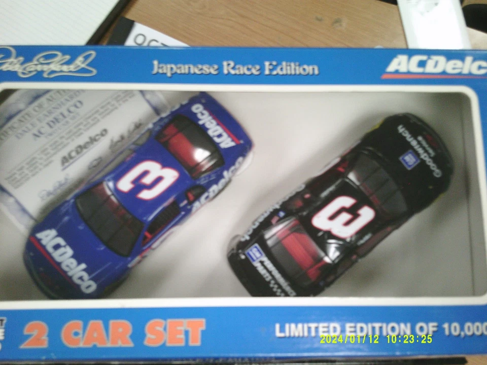 Dale Earnhardt #3 brookfield 2 car set from japanese race ac delco edition NIP - Image 3 of 4