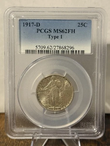 1917-D Standing Liberty Quarter Type 1 PCGS MS62FH