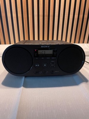 Sony ZS-PS50 Schwarz CD Boombox Personal Audio System MP3 USB AUX