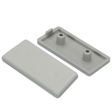 20Pcs Standard Plastic Rectangle Aluminum Extrusion End Cap Grey 40x20mm