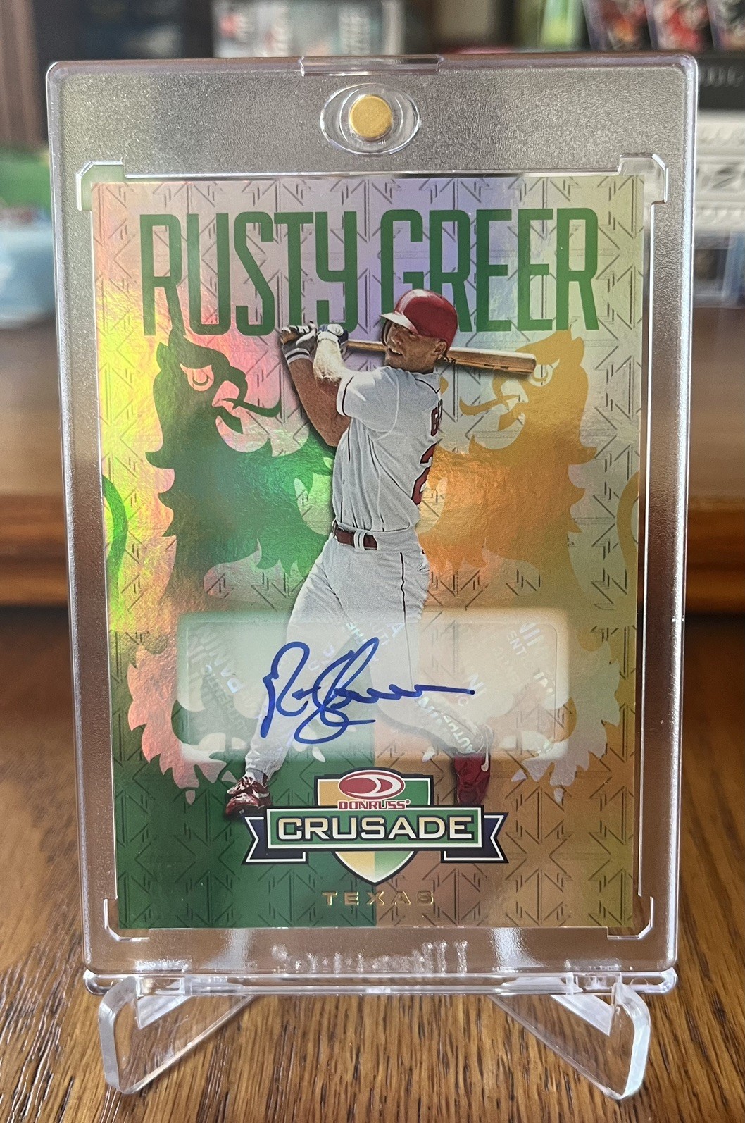 Panini Decades 90s Rusty Greer Crusade Auto Texas Rangers