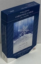 BOX 12 Christian CHRISTMAS Cards With NIV Bible Scripture & Inspirational Verse