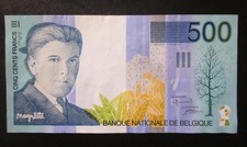 BELGIUM 500 FRANCS 1998 Banknote P-149a Extremely Fine++ RENE MAGRITTE 1898-1967