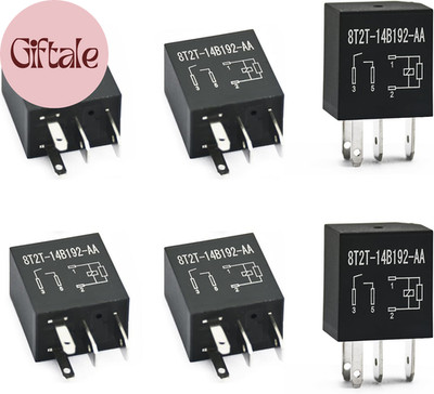 8T2T14B192AA 8T2T-14B192-AA 6 Pcs 4 Pin Multi Purpose Relay Compatible with Ford