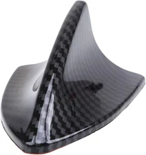 Possbay Carbon Fiber Look Black Car Shark Fin, ABS Plastic