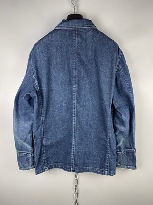 Tornado Mart Japanese Mens Cotton Washed Blue Denim Jacket Size M